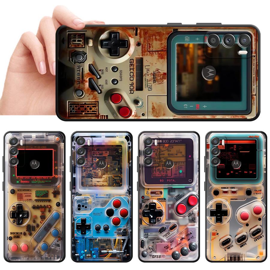 Retro Gaming Logo - Retro Gaming Console Case for Moto