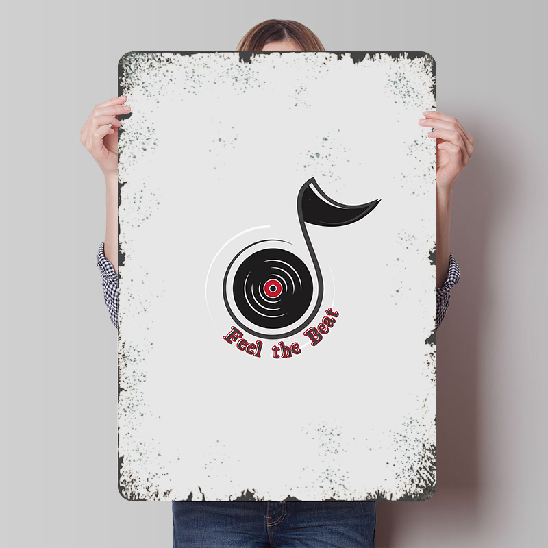 Retro Gaming Logo - Music Logo - Feel the Beat