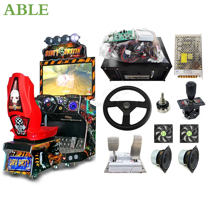 Retro Gaming Cabinet - Dirty Drivin Arcade Game Machine DIY