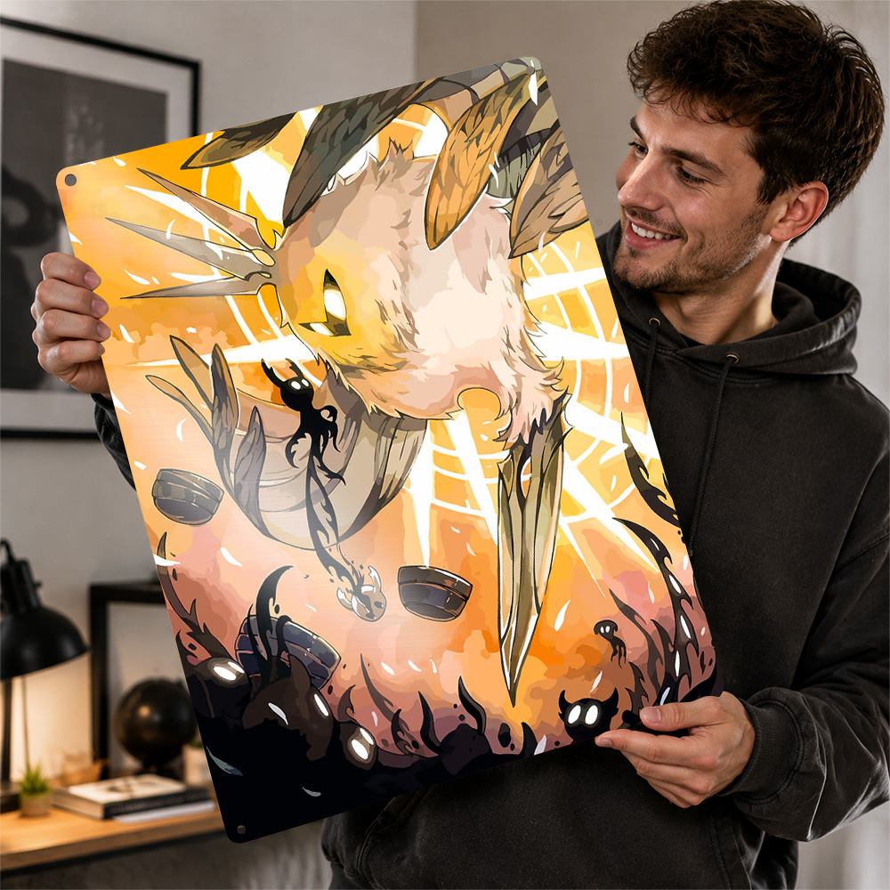 Retro Gaming Gifts For Men - Hollow Knight vs The Radiance Poster