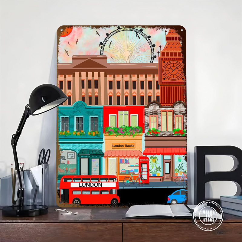 London Travel Tinplate Poster  - Retro Gaming London recension och pris