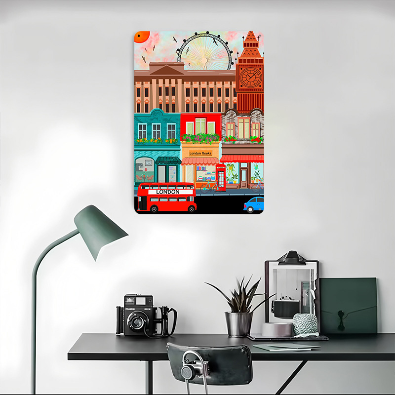 London Travel Tinplate Poster  - Retro Gaming London recension och pris