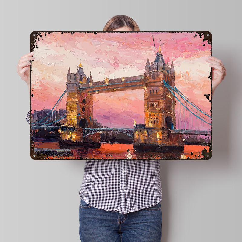 Travel to London Metal Poster  - Retro Gaming London recension och pris