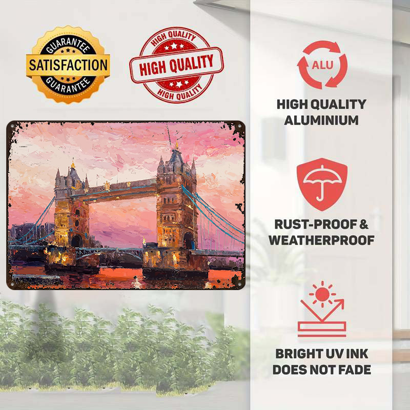 Travel to London Metal Poster  - Retro Gaming London recension och pris