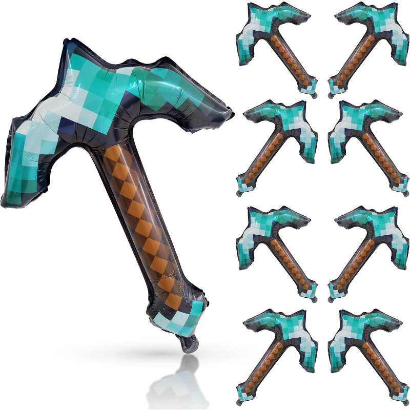8Pcs Pixel Inflatable Pickaxe  - Retro Gaming Events recension och pris