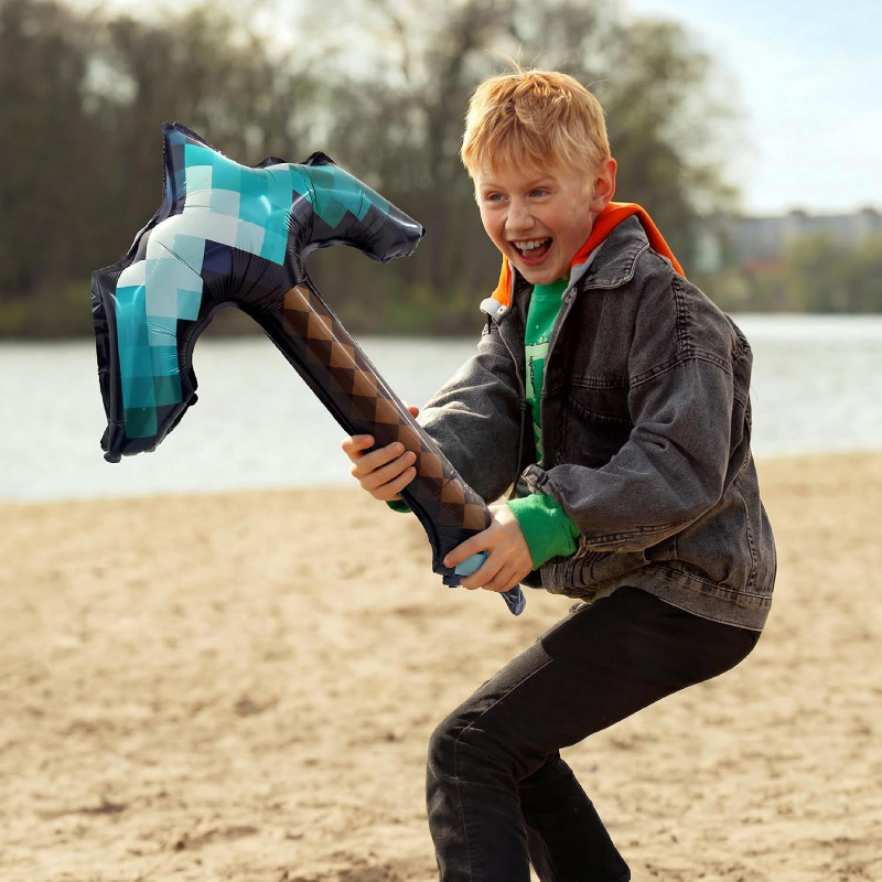 8Pcs Pixel Inflatable Pickaxe  - Retro Gaming Events recension och pris