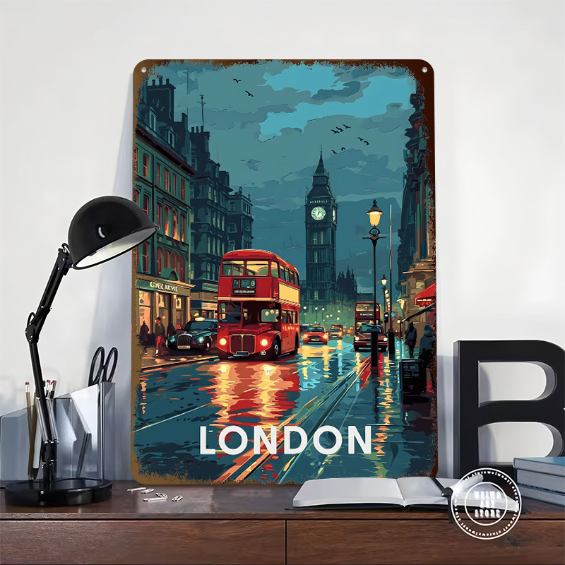 London Big Ben Tinplate Poster - Retro Gaming London recension och pris