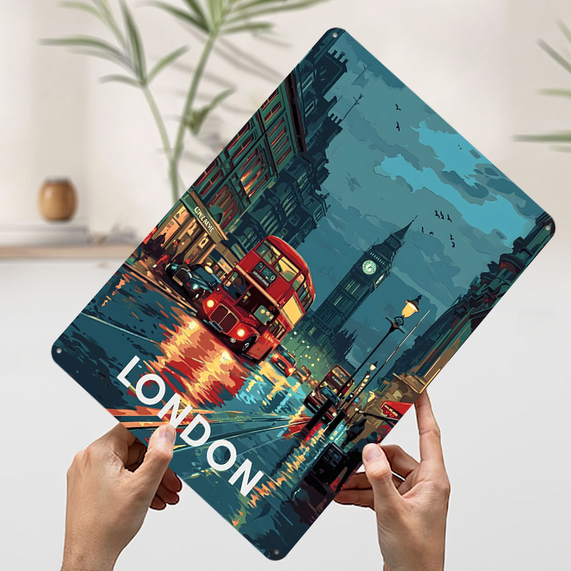 London Big Ben Tinplate Poster - Retro Gaming London recension och pris