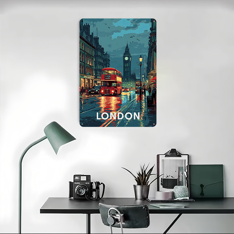 London Big Ben Tinplate Poster - Retro Gaming London recension och pris