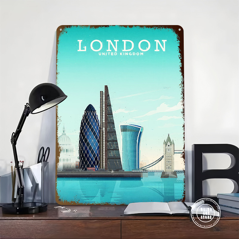 London Travel Metal Poster Cus - Retro Gaming London recension och pris