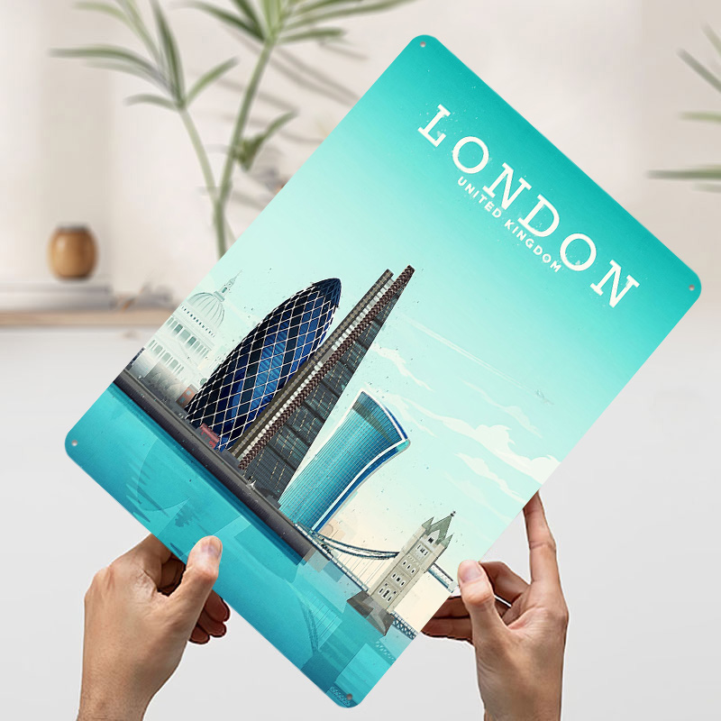 London Travel Metal Poster Cus - Retro Gaming London recension och pris