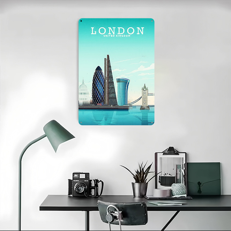 London Travel Metal Poster Cus - Retro Gaming London recension och pris