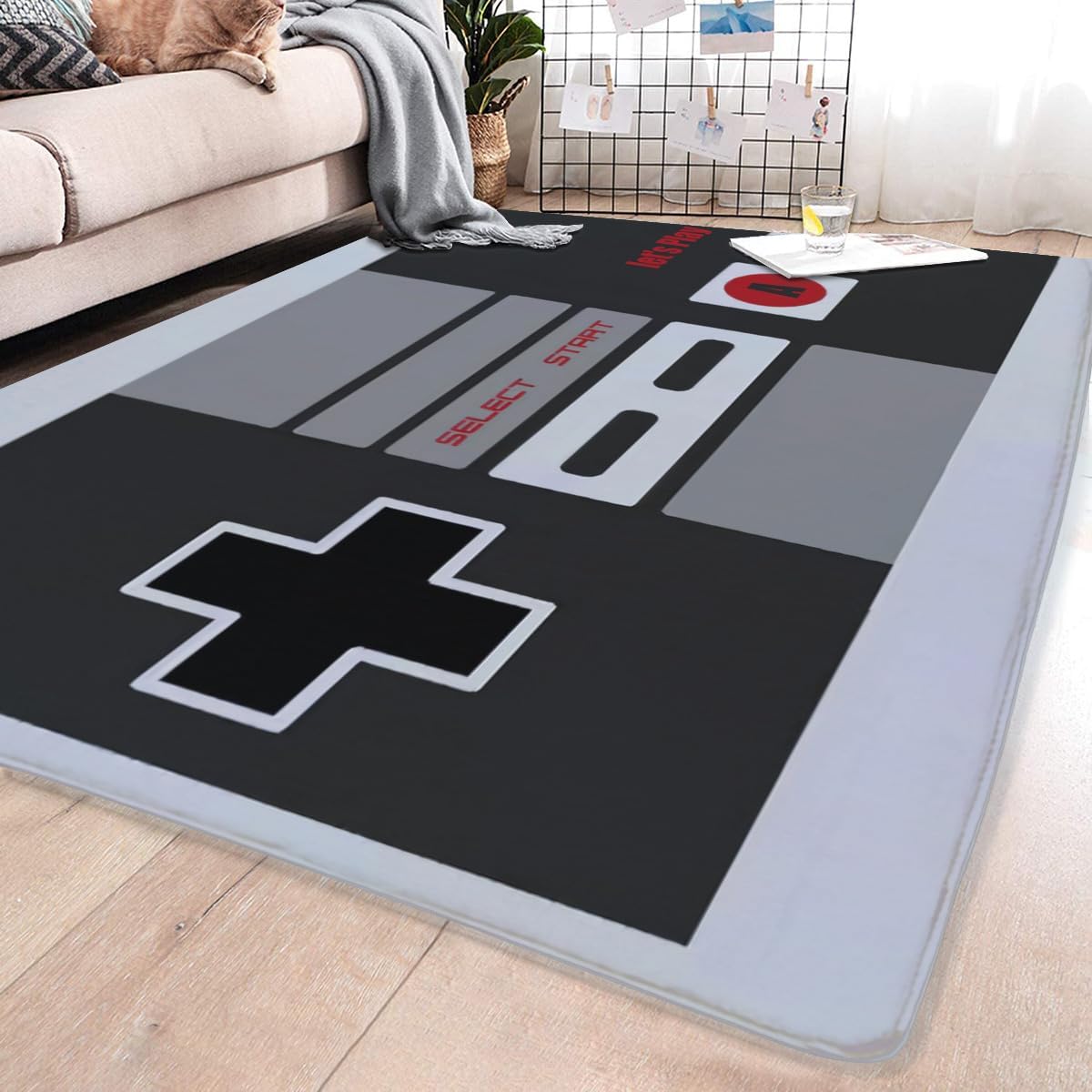 Vintage NES Controller Themed  - Retro Gaming Rug recension och pris