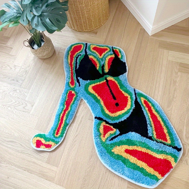 Irregular Body Shape Flocked F - Retro Gaming Rug recension och pris
