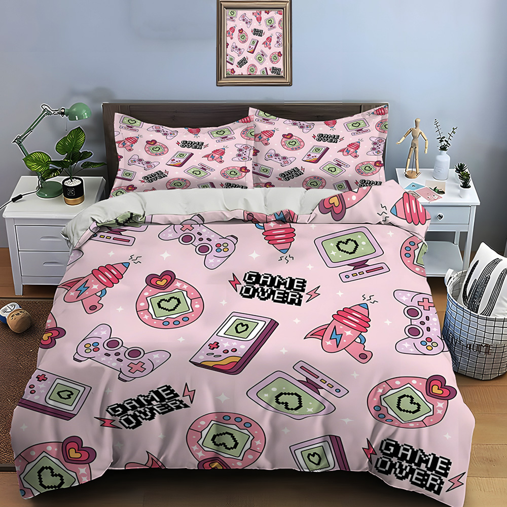 Retro Gaming Icons on Pink Bac - Retro Gaming Icons recension och pris