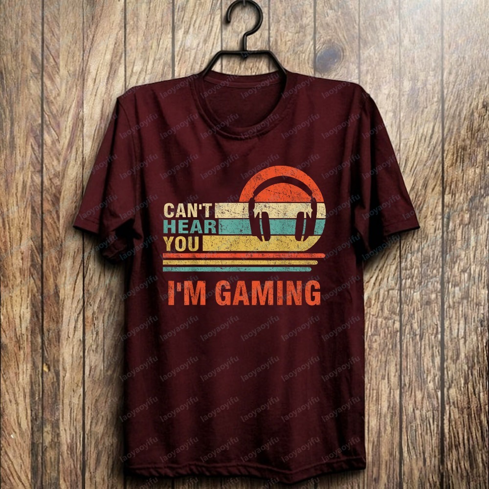 Funny Gamer Gift Headset Can't - Retro Gaming Gifts For Men recension och pris
