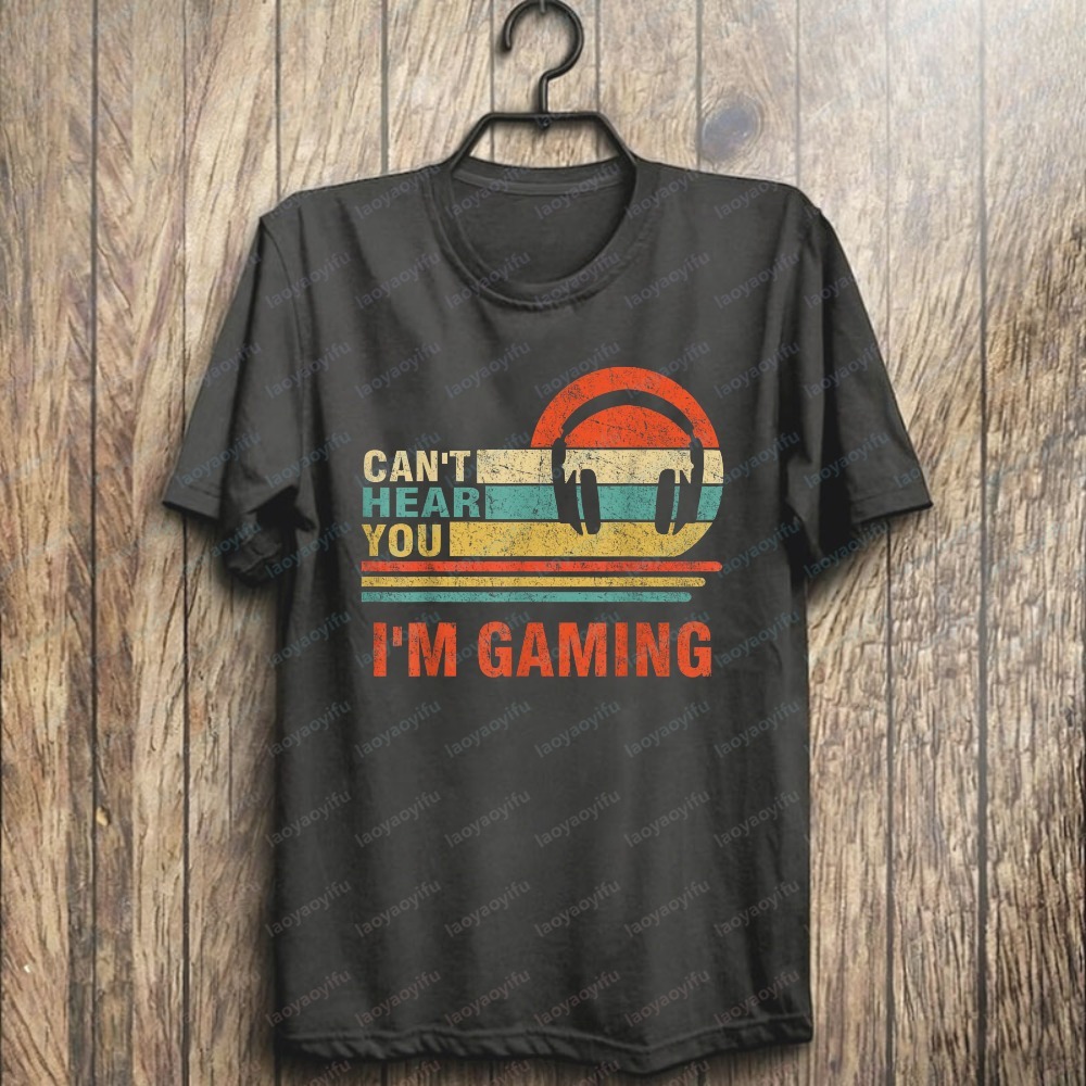 Funny Gamer Gift Headset Can't - Retro Gaming Gifts For Men recension och pris
